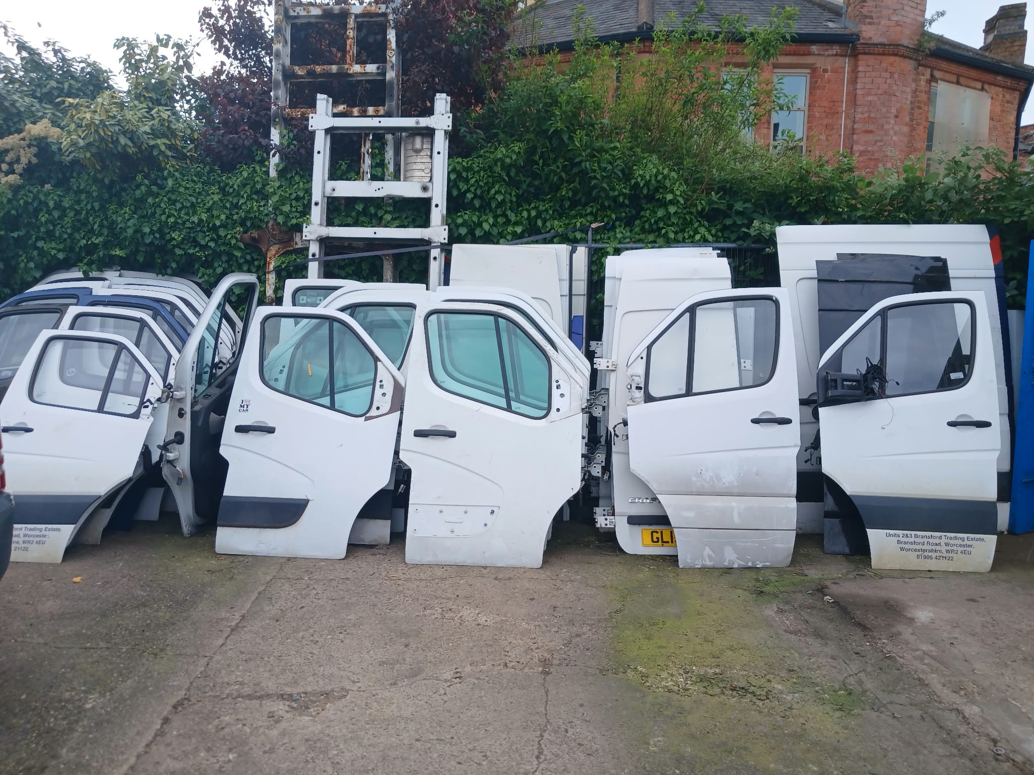 Used van doors and body panels in stock