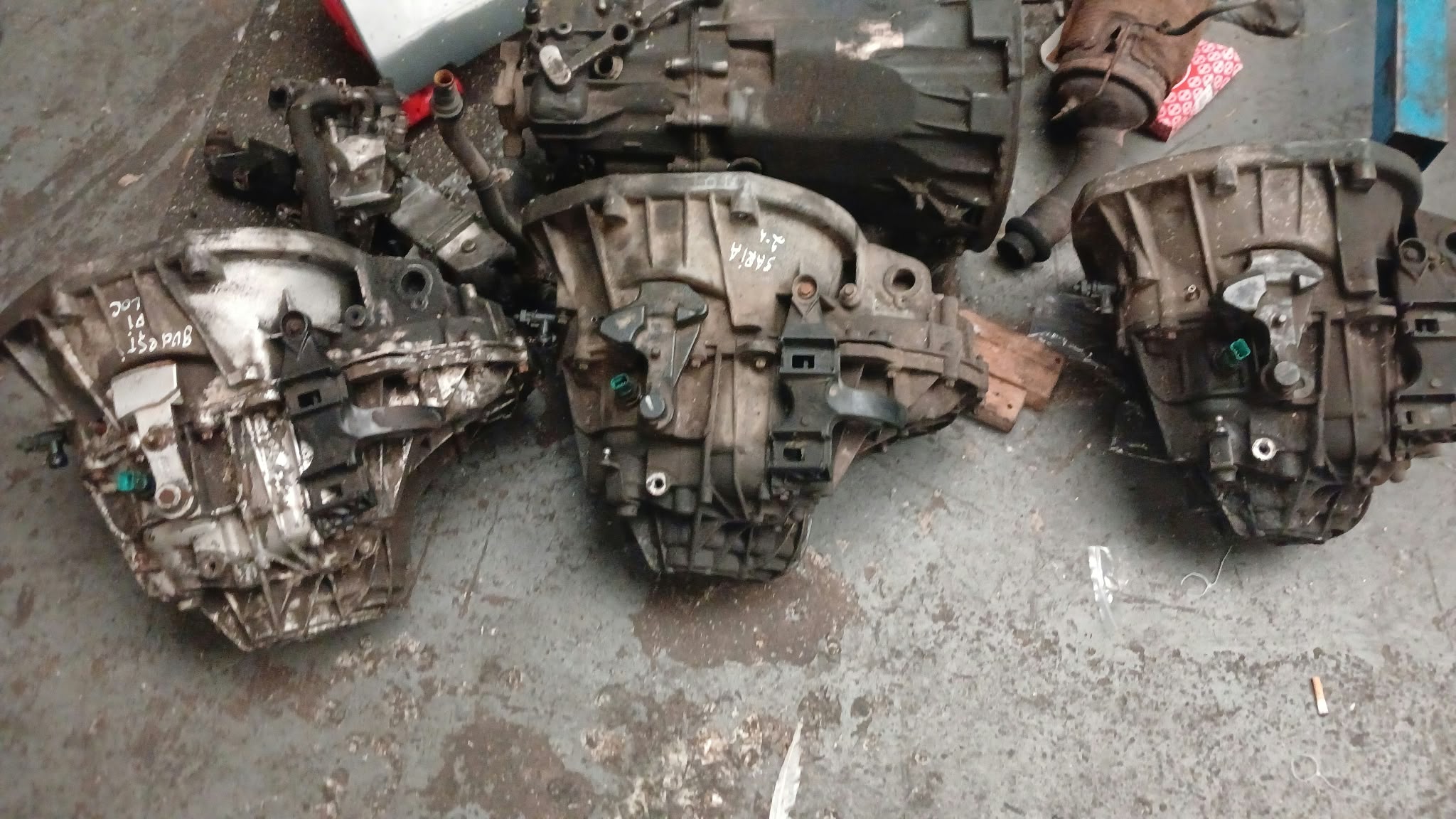 Used van gearboxes ready for collection